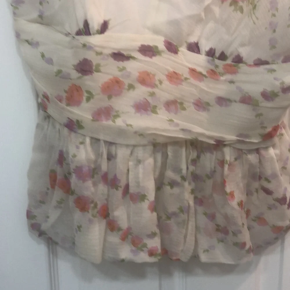 Tracy Reese floral peplum top - Picture 2 of 6